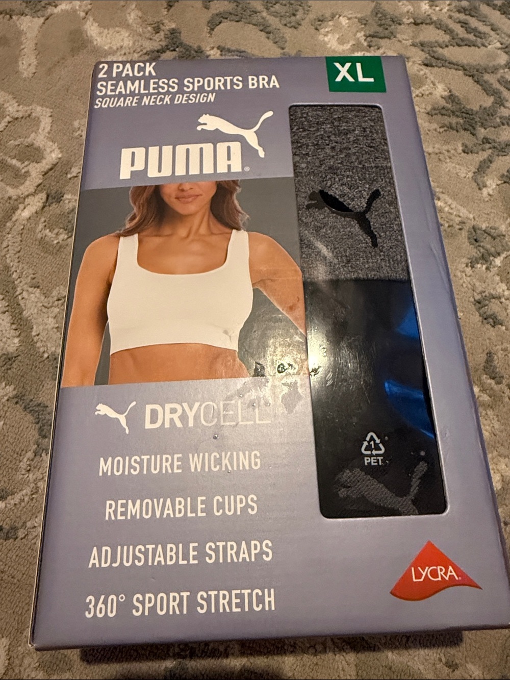 Seamless sports bra